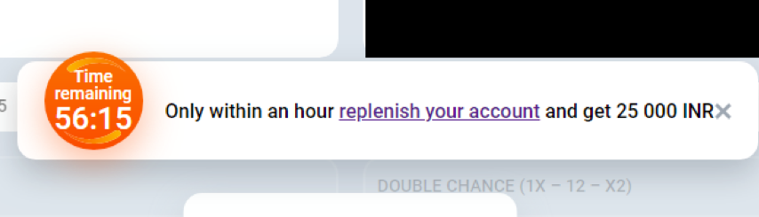 Replenish your account